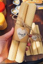 Load image into Gallery viewer, Honeycomb Beeswax Taper Set
