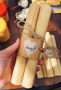 Honeycomb Beeswax Taper Set