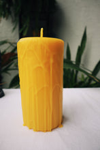 Load image into Gallery viewer, Natural Yellow 100% Beeswax Pillar Candle - Large 6&quot;
